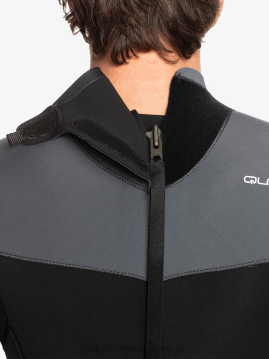 mężczyźni Quiksilver Kombinezon 3/2 do codziennych sesji z suwakiem z tyłu 4DBV926 czarny/brązowy
