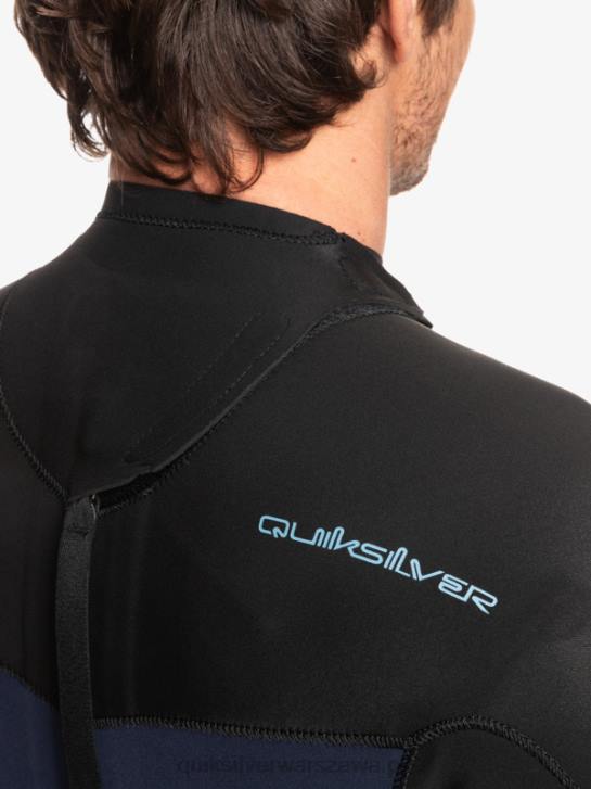 mężczyźni Quiksilver Kombinezon 3/2 do codziennych sesji z suwakiem z tyłu 4DBV927 ciemny granat/czarny