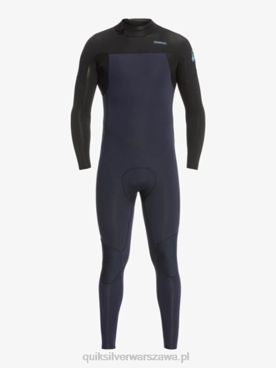 mężczyźni Quiksilver Kombinezon 3/2 do codziennych sesji z suwakiem z tyłu 4DBV927 ciemny granat/czarny