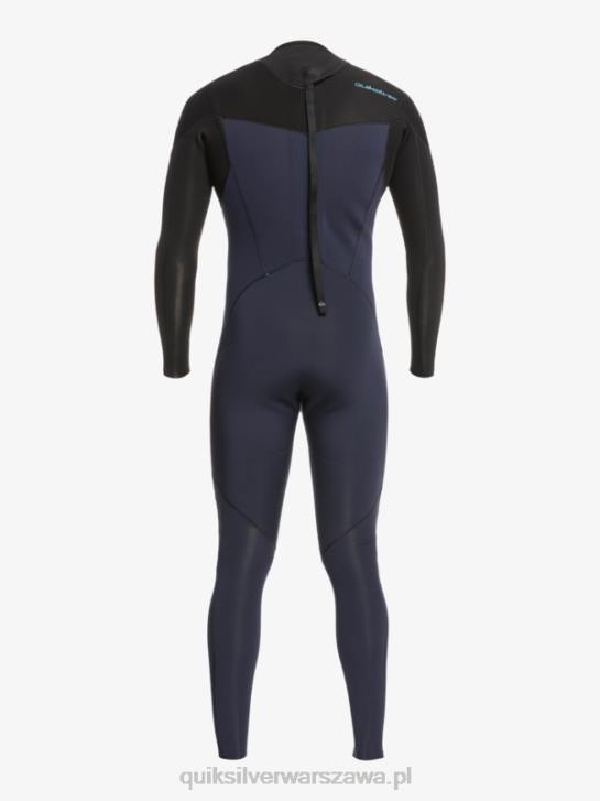 mężczyźni Quiksilver Kombinezon 3/2 do codziennych sesji z suwakiem z tyłu 4DBV927 ciemny granat/czarny