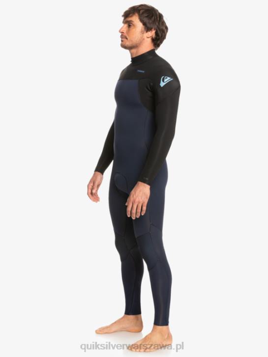 mężczyźni Quiksilver Kombinezon 3/2 do codziennych sesji z suwakiem z tyłu 4DBV927 ciemny granat/czarny