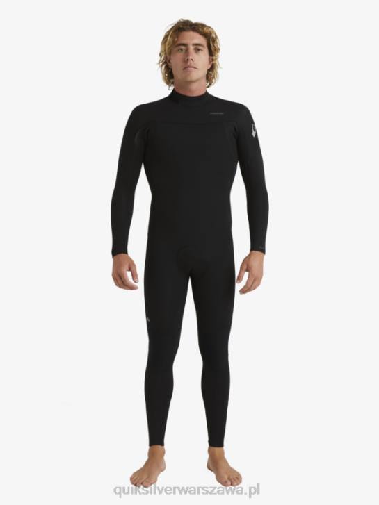 mężczyźni Quiksilver Kombinezon 3/2 do codziennych sesji z suwakiem z tyłu 4DBV928 czarny