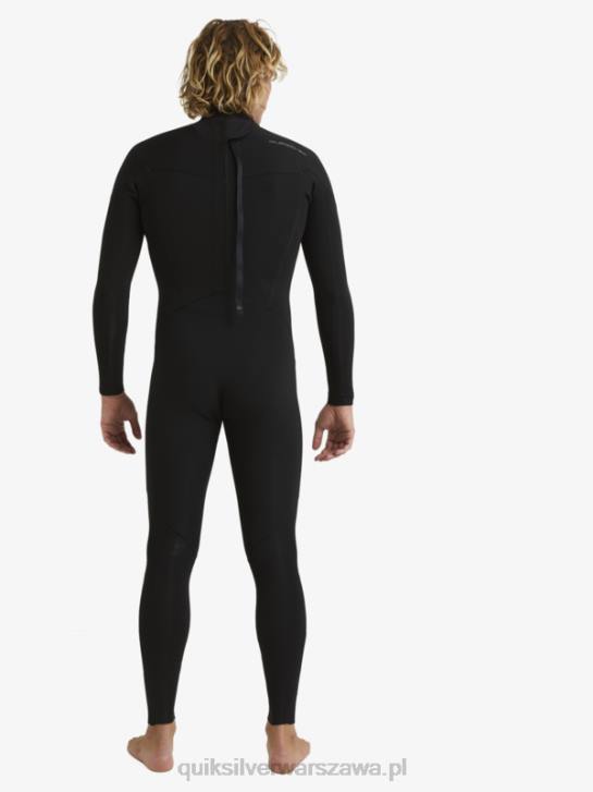 mężczyźni Quiksilver Kombinezon 3/2 do codziennych sesji z suwakiem z tyłu 4DBV928 czarny