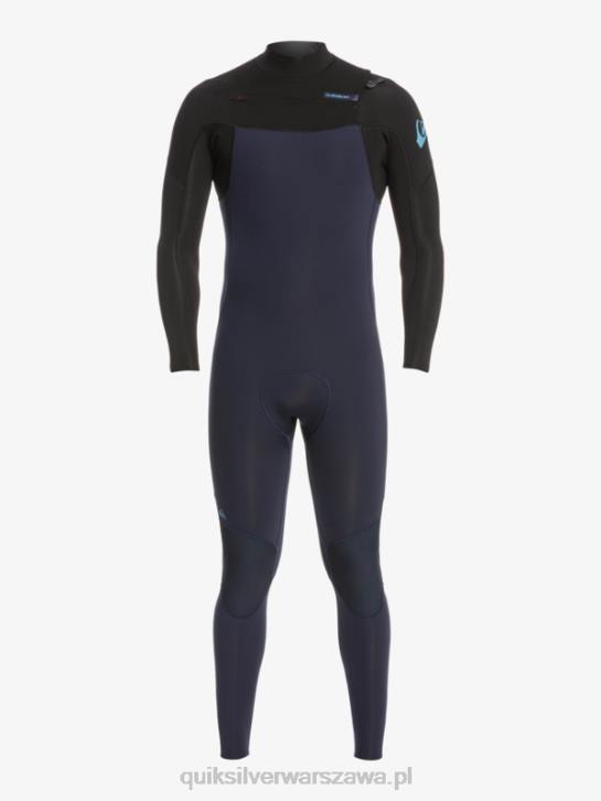 mężczyźni Quiksilver Kombinezon zapinany na zamek błyskawiczny na 3/2 codziennych sesji 4DBV1278 ciemny granat/czarny