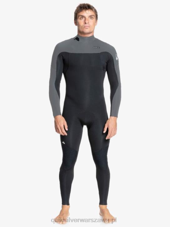 mężczyźni Quiksilver Kombinezon zapinany z tyłu na 4/3 codziennych sesji 4DBV1173 czarny/brązowy