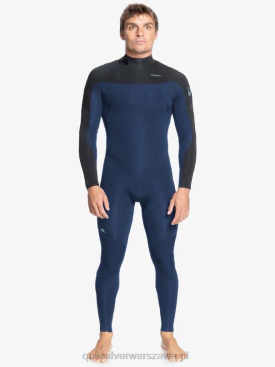 mężczyźni Quiksilver Kombinezon zapinany z tyłu na 4/3 codziennych sesji 4DBV1175 ciemny granat/czarny