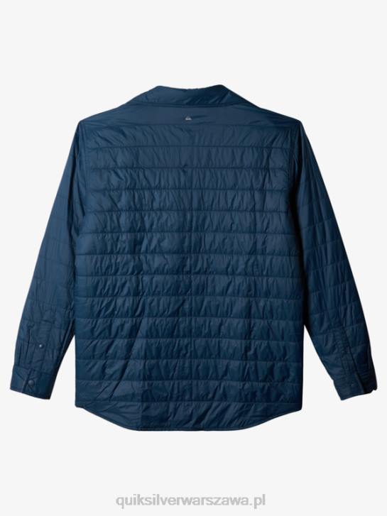 mężczyźni Quiksilver Dwustronna koszula flanelowa z izolacją Free Climb 4DBV1702 niebieska insygnia swobodnej wspinaczki