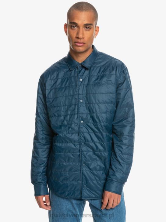 mężczyźni Quiksilver Dwustronna koszula flanelowa z izolacją Free Climb 4DBV1702 niebieska insygnia swobodnej wspinaczki