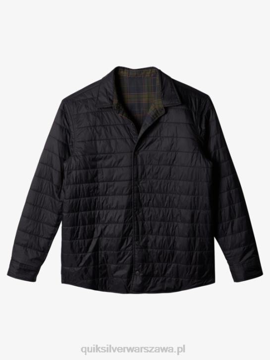 mężczyźni Quiksilver Dwustronna koszula flanelowa z izolacją Free Climb 4DBV1703 swobodna wspinaczka fantomowa