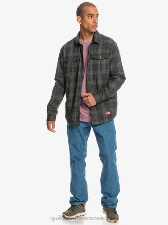 mężczyźni Quiksilver Dwustronna koszula flanelowa z izolacją Free Climb 4DBV1703 swobodna wspinaczka fantomowa