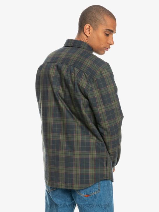 mężczyźni Quiksilver Dwustronna koszula flanelowa z izolacją Free Climb 4DBV1703 swobodna wspinaczka fantomowa