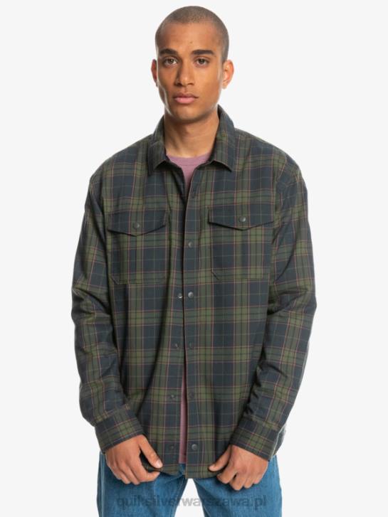 mężczyźni Quiksilver Dwustronna koszula flanelowa z izolacją Free Climb 4DBV1703 swobodna wspinaczka fantomowa