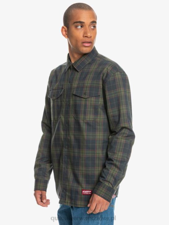 mężczyźni Quiksilver Dwustronna koszula flanelowa z izolacją Free Climb 4DBV1703 swobodna wspinaczka fantomowa
