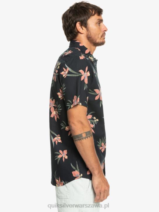 mężczyźni Quiksilver Holidazowa koszula z krótkim rękawem 4DBV1087 czarny holidaz