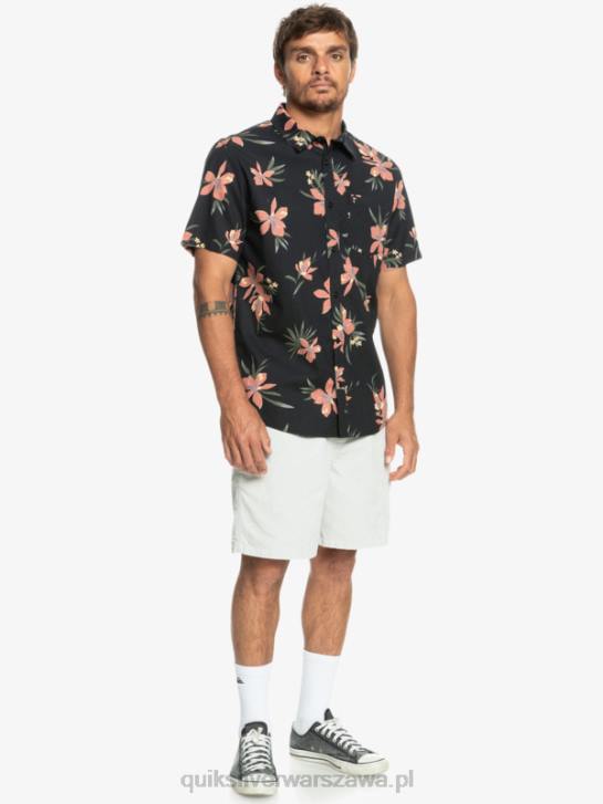 mężczyźni Quiksilver Holidazowa koszula z krótkim rękawem 4DBV1087 czarny holidaz