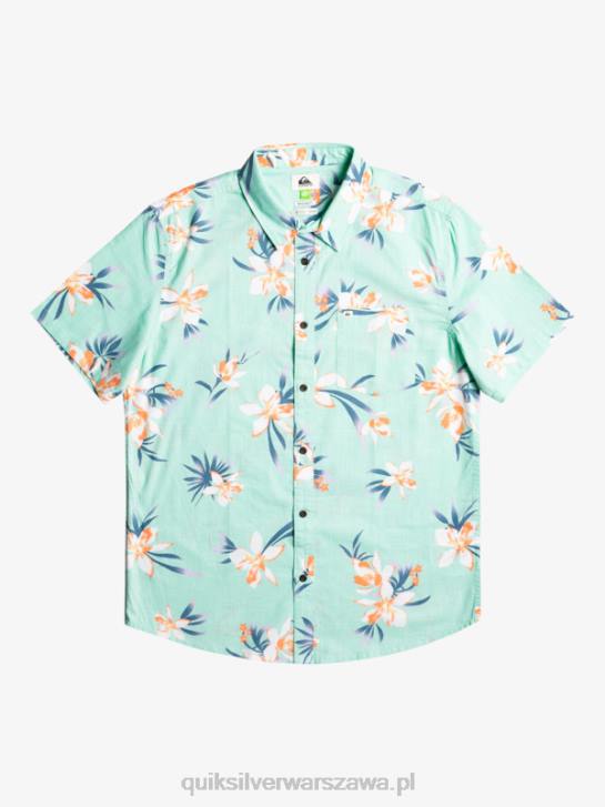 mężczyźni Quiksilver Holidazowa koszula z krótkim rękawem 4DBV1089 szkło plażowe holidaz