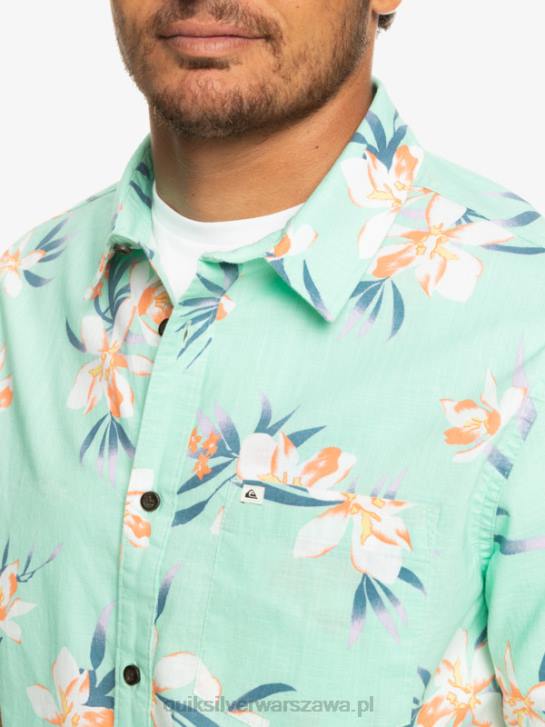 mężczyźni Quiksilver Holidazowa koszula z krótkim rękawem 4DBV1089 szkło plażowe holidaz