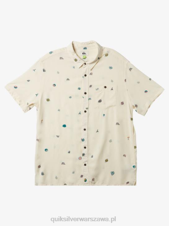 mężczyźni Quiksilver Koszula minimark z krótkim rękawem 4DBV1226 brzoza minimark