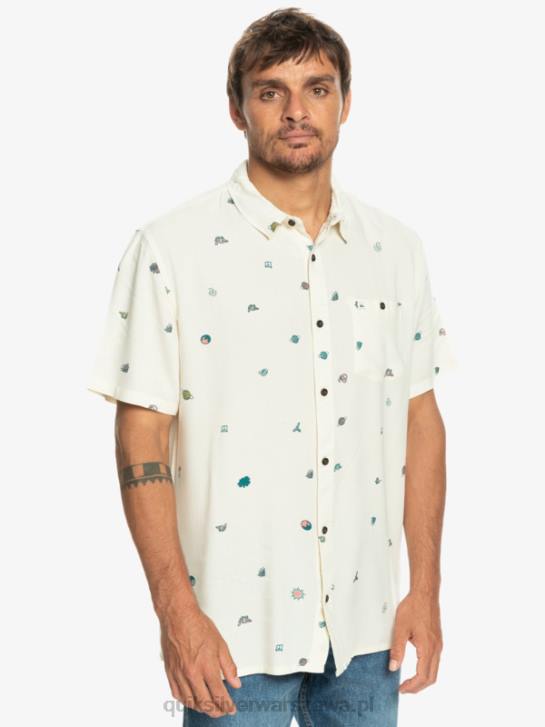 mężczyźni Quiksilver Koszula minimark z krótkim rękawem 4DBV1226 brzoza minimark