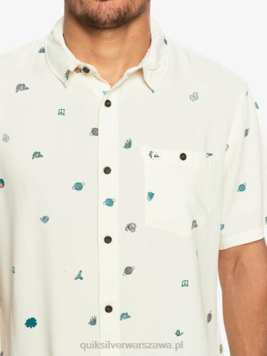 mężczyźni Quiksilver Koszula minimark z krótkim rękawem 4DBV1226 brzoza minimark