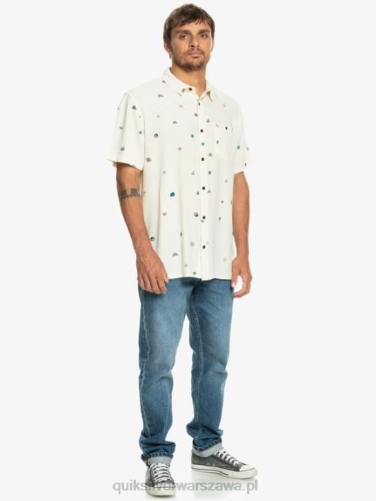 mężczyźni Quiksilver Koszula minimark z krótkim rękawem 4DBV1226 brzoza minimark