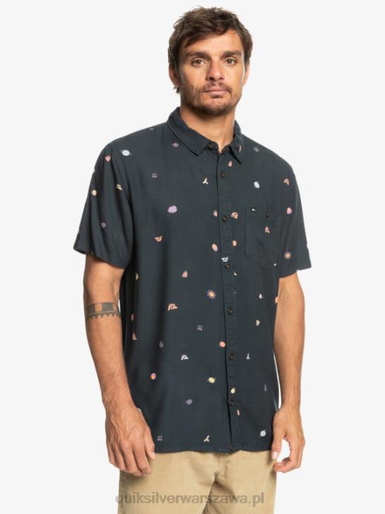 mężczyźni Quiksilver Koszula minimark z krótkim rękawem 4DBV1227 minimarka asfaltu