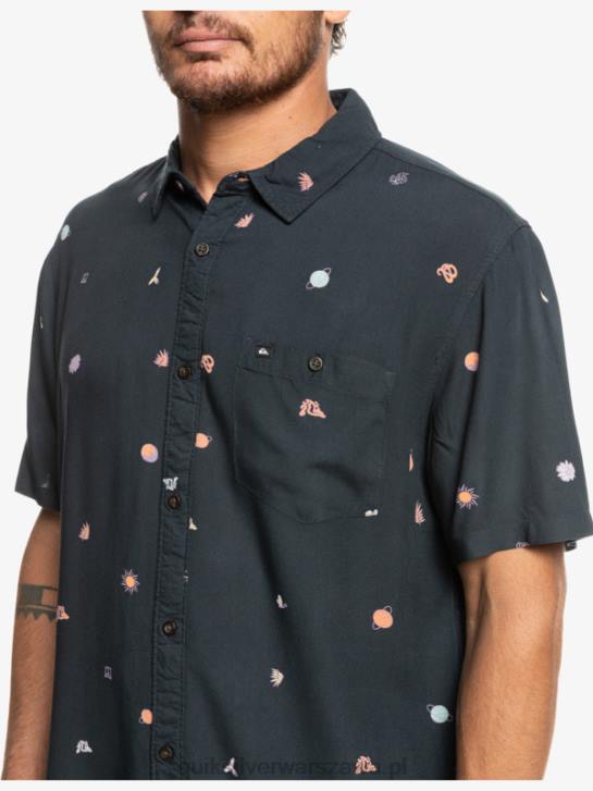 mężczyźni Quiksilver Koszula minimark z krótkim rękawem 4DBV1227 minimarka asfaltu