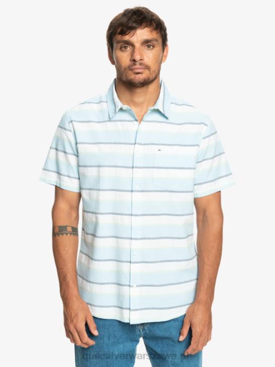mężczyźni Quiksilver Koszulka Cali Sunrise z krótkim rękawem 4DBV1206 biały kalifornijski wschód słońca 231