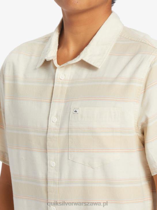 mężczyźni Quiksilver Koszulka Cali Sunrise z krótkim rękawem 4DBV445 brzoza cali ul