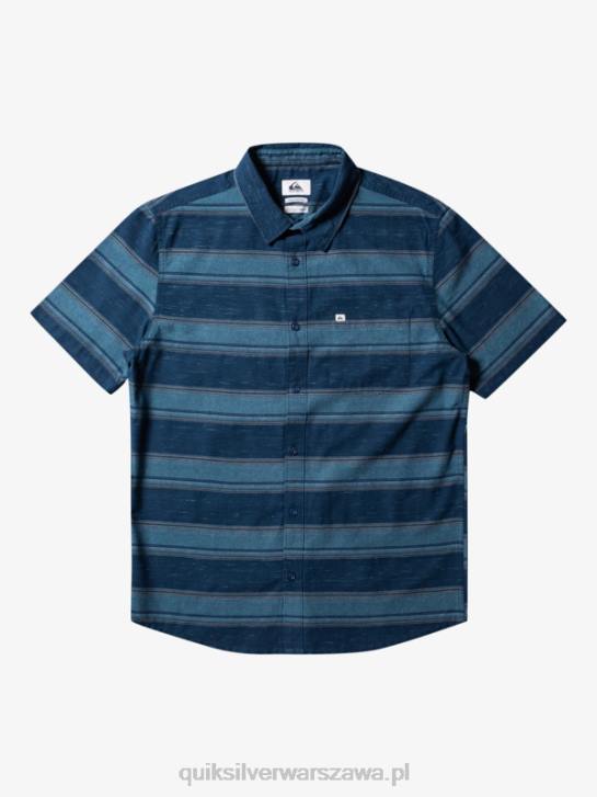 mężczyźni Quiksilver Koszulka Cali Sunrise z krótkim rękawem 4DBV446 kalifornijska marynarka wojenna o północy