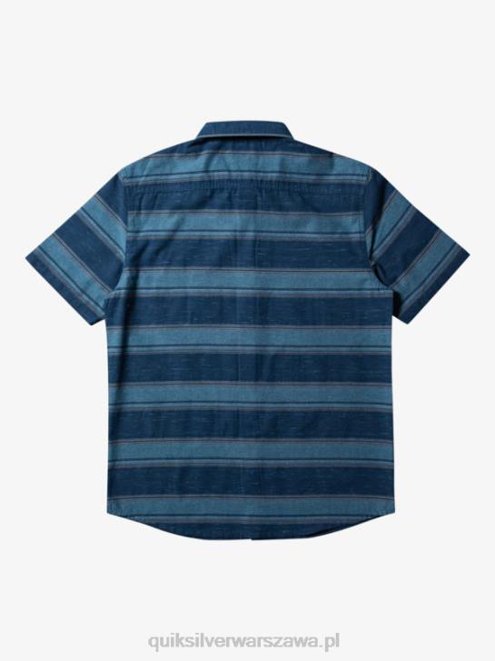 mężczyźni Quiksilver Koszulka Cali Sunrise z krótkim rękawem 4DBV446 kalifornijska marynarka wojenna o północy