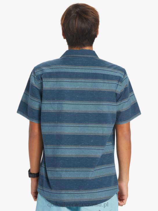 mężczyźni Quiksilver Koszulka Cali Sunrise z krótkim rękawem 4DBV446 kalifornijska marynarka wojenna o północy
