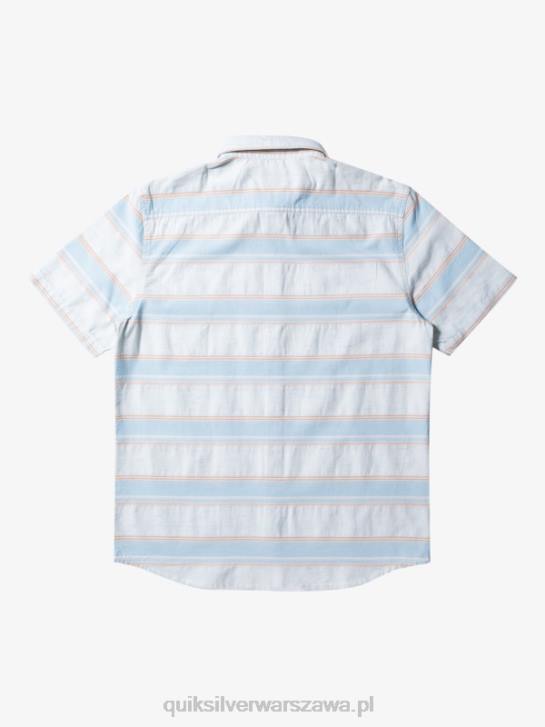 mężczyźni Quiksilver Koszulka Cali Sunrise z krótkim rękawem 4DBV447 Błękitna Kalifornia ul