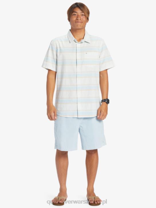 mężczyźni Quiksilver Koszulka Cali Sunrise z krótkim rękawem 4DBV447 Błękitna Kalifornia ul