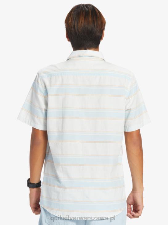 mężczyźni Quiksilver Koszulka Cali Sunrise z krótkim rękawem 4DBV447 Błękitna Kalifornia ul