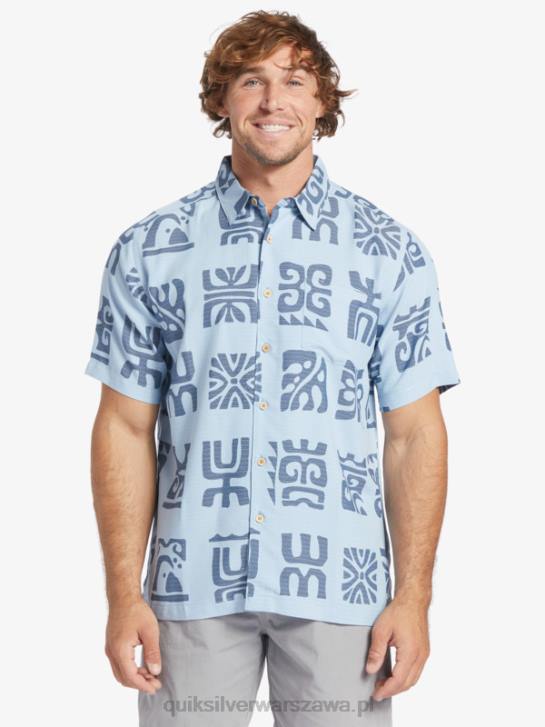 mężczyźni Quiksilver Koszulka Waterman Channel Paddle z krótkim rękawem 4DBV457 wiosło niebieskiego kanału zmierzchu