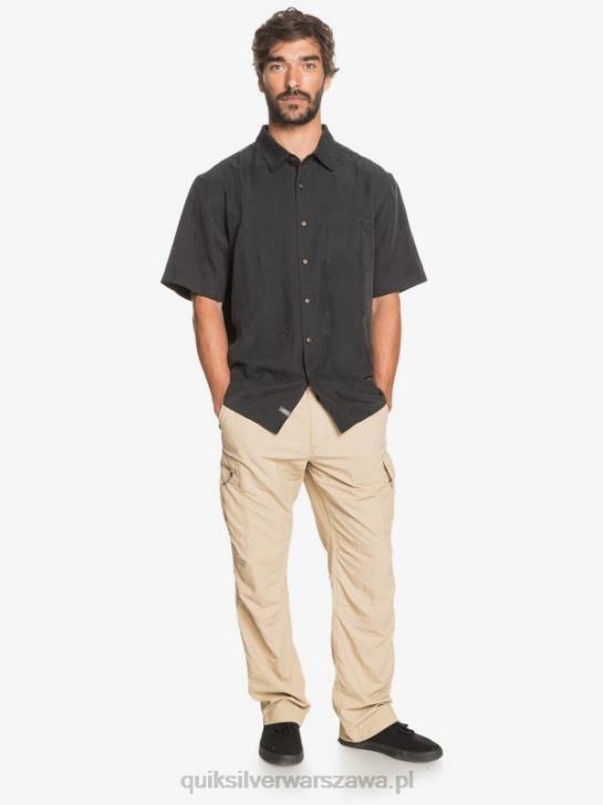mężczyźni Quiksilver Koszulka Waterman Kelpies Bay z krótkim rękawem 4DBV1357 czarny