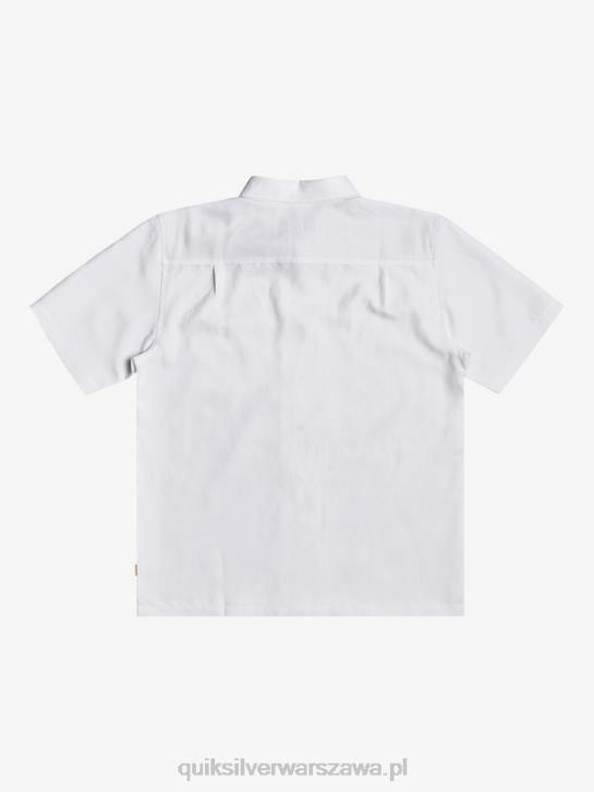 mężczyźni Quiksilver Koszulka Waterman Kelpies Bay z krótkim rękawem 4DBV1358 biały