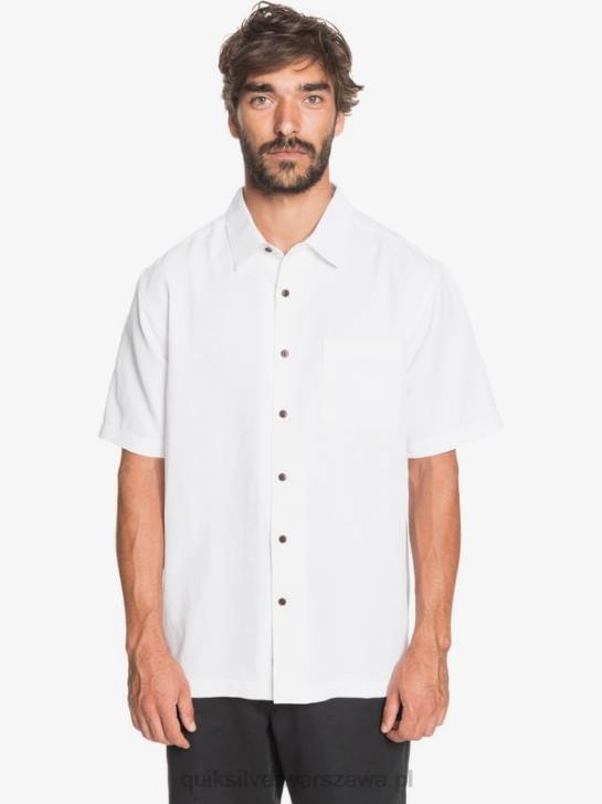 mężczyźni Quiksilver Koszulka Waterman Kelpies Bay z krótkim rękawem 4DBV1358 biały