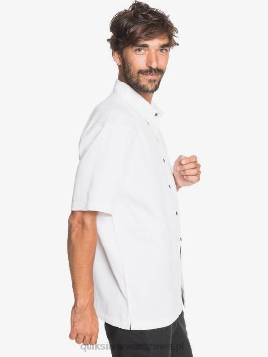 mężczyźni Quiksilver Koszulka Waterman Kelpies Bay z krótkim rękawem 4DBV1358 biały
