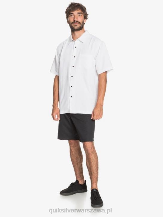 mężczyźni Quiksilver Koszulka Waterman Kelpies Bay z krótkim rękawem 4DBV1358 biały