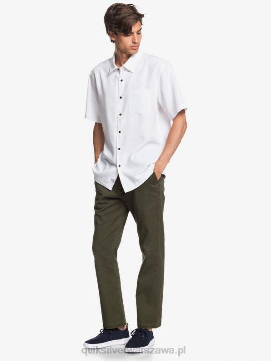 mężczyźni Quiksilver Koszulka Waterman Kelpies Bay z krótkim rękawem 4DBV1358 biały