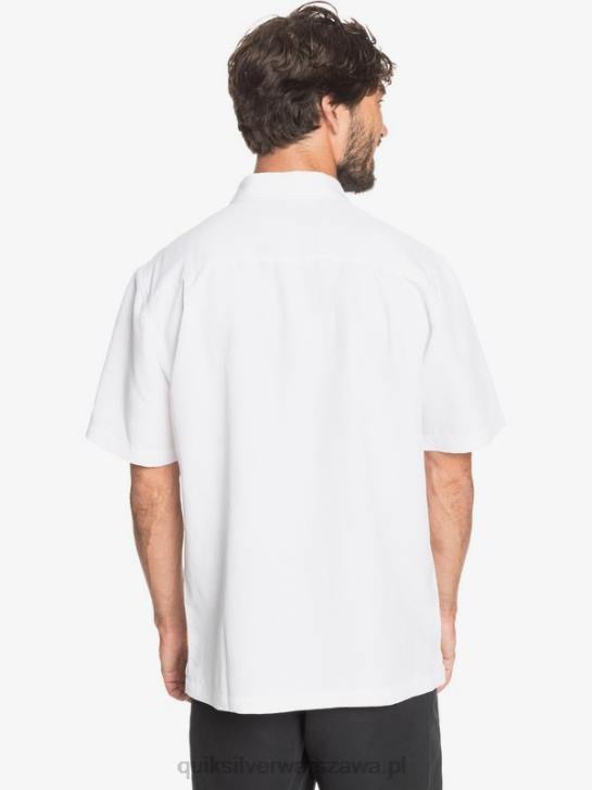mężczyźni Quiksilver Koszulka Waterman Kelpies Bay z krótkim rękawem 4DBV1358 biały