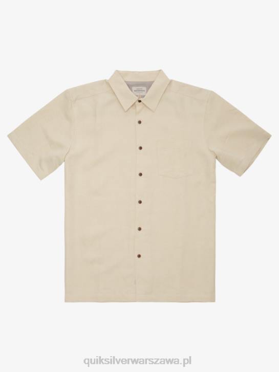 mężczyźni Quiksilver Koszulka Waterman Kelpies Bay z krótkim rękawem 4DBV1359 brązowy ryż