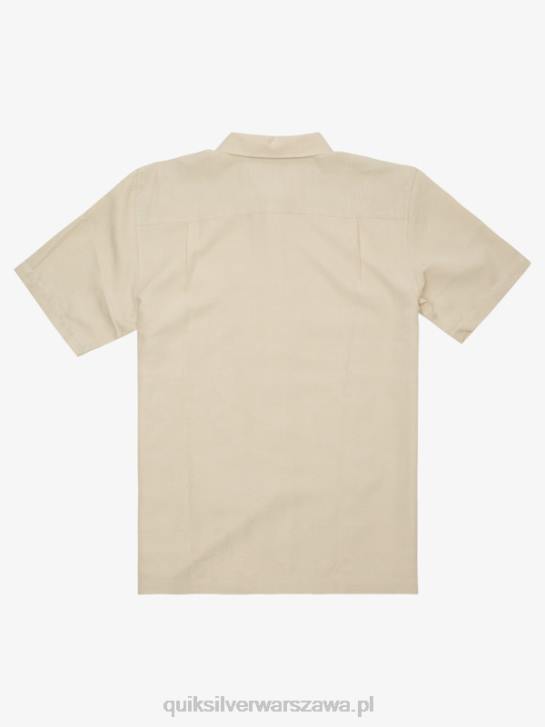 mężczyźni Quiksilver Koszulka Waterman Kelpies Bay z krótkim rękawem 4DBV1359 brązowy ryż