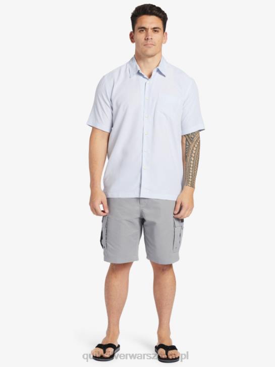 mężczyźni Quiksilver Koszulka Waterman Kings Cliff z krótkim rękawem 4DBV281 klif białych królów