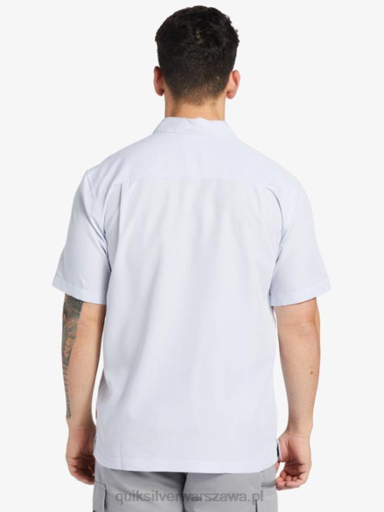 mężczyźni Quiksilver Koszulka Waterman Kings Cliff z krótkim rękawem 4DBV281 klif białych królów