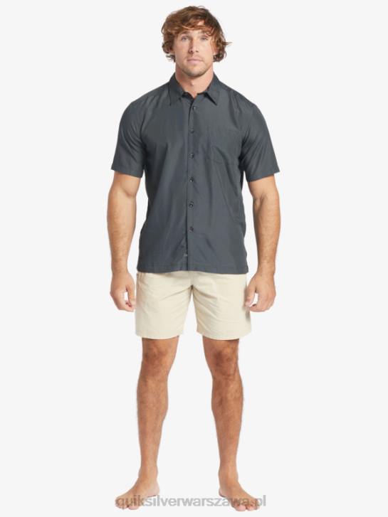 mężczyźni Quiksilver Koszulka Waterman Kings Cliff z krótkim rękawem 4DBV283 klif czarnych królów