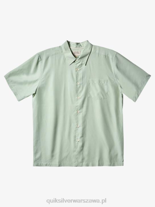 mężczyźni Quiksilver Koszulka Waterman Kings Cliff z krótkim rękawem 4DBV286 subtelny zielony kingscliff