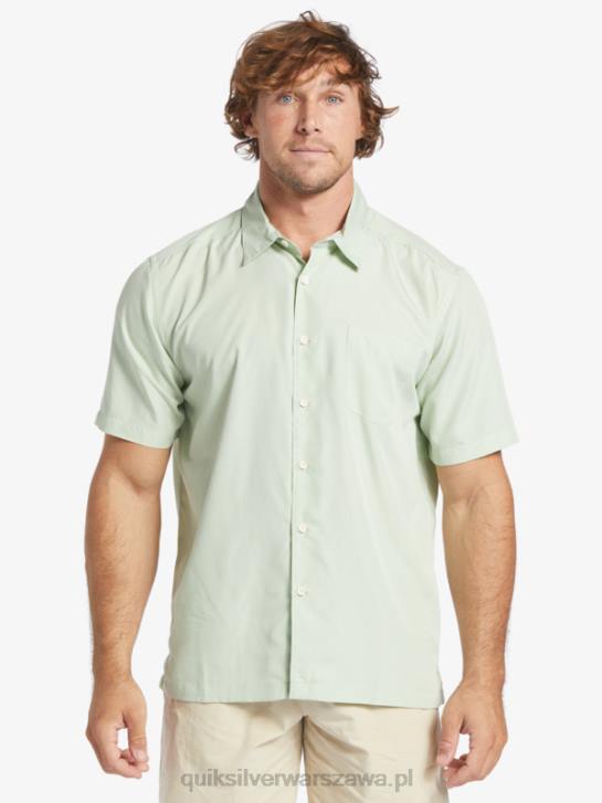mężczyźni Quiksilver Koszulka Waterman Kings Cliff z krótkim rękawem 4DBV286 subtelny zielony kingscliff